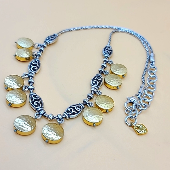 Brighton "SYMPHONY" Balinese Bead & Hammered Gold Dangles Necklace 💛 - Picture 8 of 10